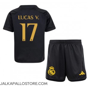 Real Madrid Lucas Vazquez #17 Kolmaspaita Lapsille 2023-24 Lyhythihainen (+ shortsit)